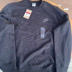 Nike Sweatshirt Heather Black Size Large NWT